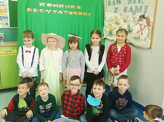 Szkolne eliminacje do konkursu recytatorskiego "Trudne wierszyki łamiące języki"