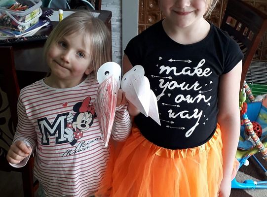 MALI ARTYŚCI: bocian i żabka / praca zdalna