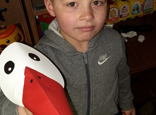 MALI ARTYŚCI: bocian i żabka / praca zdalna