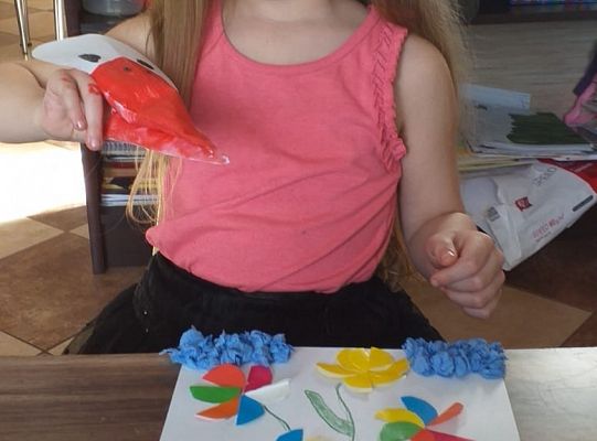 MALI ARTYŚCI: bocian i żabka / praca zdalna