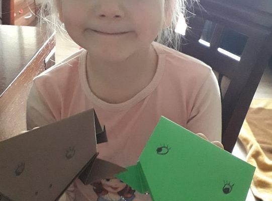 MALI ARTYŚCI: bocian i żabka / praca zdalna