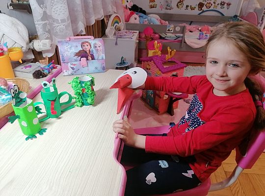 MALI ARTYŚCI: bocian i żabka / praca zdalna