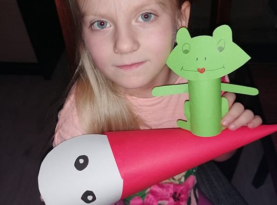 MALI ARTYŚCI: bocian i żabka / praca zdalna