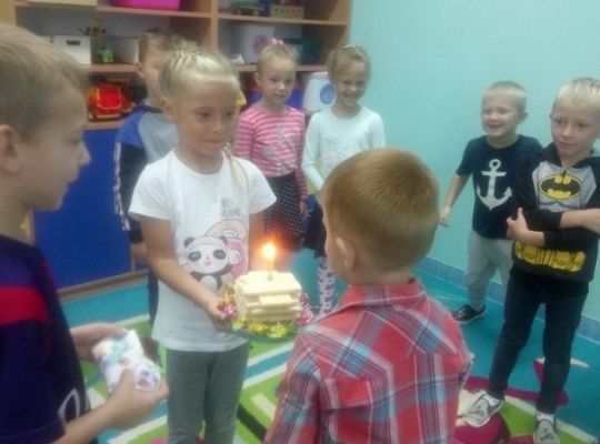 Urodzinki Natana i Ani z grupy 0c