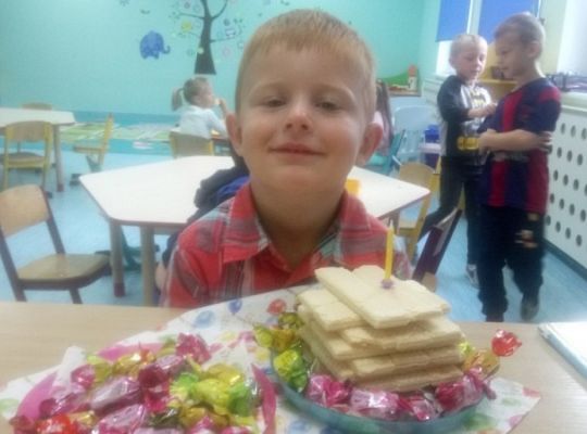 Urodzinki Natana i Ani z grupy 0c