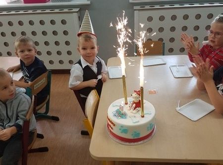 Urodziny Leszka z grupy 0 D