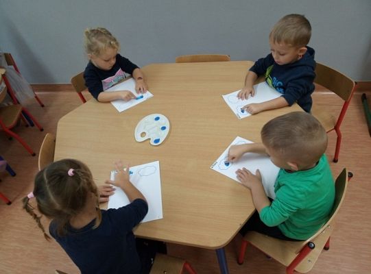 Pada deszczyk kap, kap, kap...zajęcia w grupie 0 F