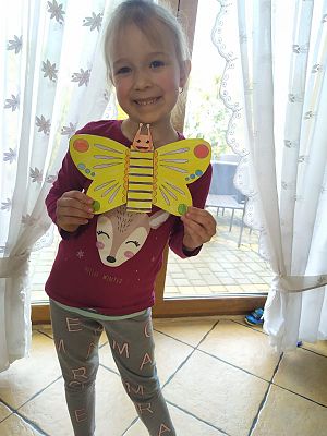 MALI ARTYŚCI: motylki i zajączki / praca zdalna